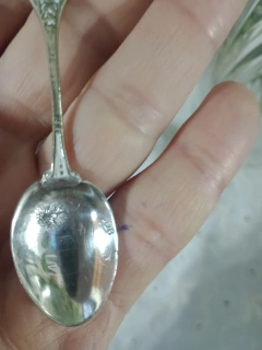 Cucharita de Cafe en Plata 925 labrada - comprar online