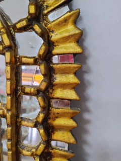Espejo Peruano de Cajamarca de madera dorado a la hoja en internet