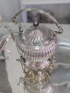 Flamante Samovar Bañado en Plata Toledo (Sin uso) - tienda online