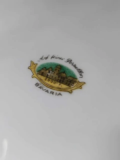 Imagen de Gran Plato Fuente Redonda en Porcelana Alemana Bavaria con Imagen de Murillo