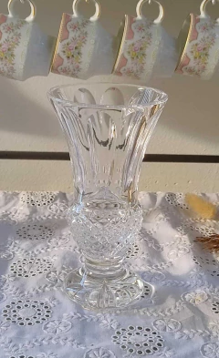 Florero mediano de Cristal trabajado 16 cm - tienda online
