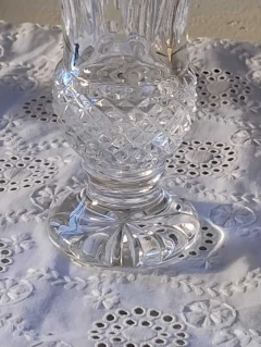 Florero mediano de Cristal trabajado 16 cm - 2Gardenias Bazar antiguo & Deco