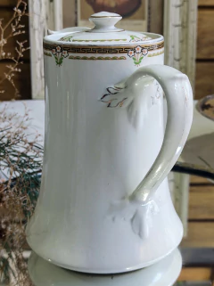 Cafetera de porcelana Inglesa Alfred Meakin con detalle - comprar online