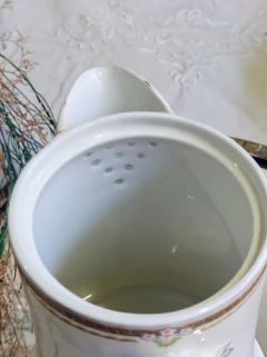 Cafetera de porcelana Inglesa Alfred Meakin con detalle - comprar online