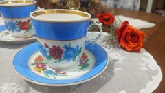 Duo de Cafe en Porcelana Alemana Altwasser buen tamaño