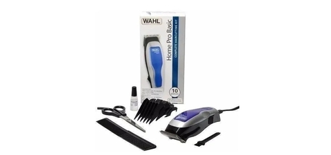 Maquina Clipper Wahl Home Cut Azul 10 piezas