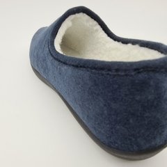 Pantufla "Hornito" de paño y piel. Art. 55 en internet
