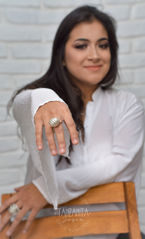 Anillo Plata Inflada T.18