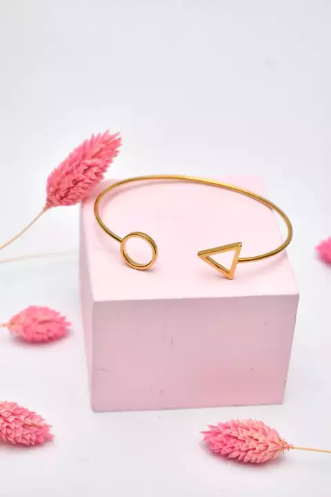 Esclava A. Dorado Triangulo y Circulo hueco