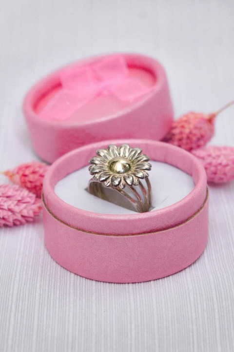 Anillo Margarita Plata y Oro