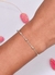 Pulsera bolitas 3mm con singapur