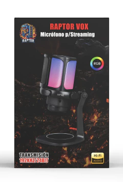 MICROFONO RAPTOR VOX WIRELESS P/STREAMING en internet
