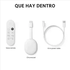 GOOGLE CHROMECAST HD C/CONTROL S/FUENTE BLANCO - Computación DS Haedo