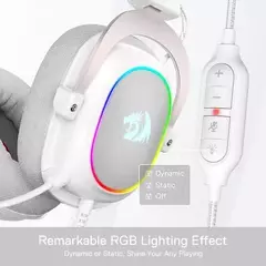 AURICULAR C/MIC. REDRAGON H510W-RGB ZEUS X WHITE - comprar online