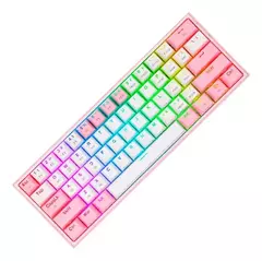TECLADO REDRAGON K616-RGB FIZZ PRO WHITE/PINK - tienda online