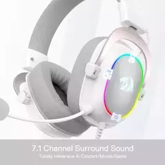 Imagen de AURICULAR C/MIC. REDRAGON H510W-RGB ZEUS X WHITE