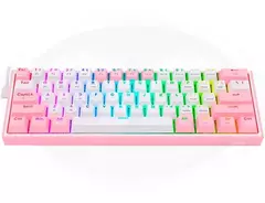 TECLADO REDRAGON K616-RGB FIZZ PRO WHITE/PINK - comprar online