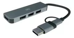 HUB USB TIPO C GTC HUG-016 4 PUERTOS - comprar online