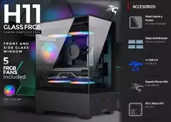 GABINETE SENTEY 6110-SF-BLACK H11 5F FRGB