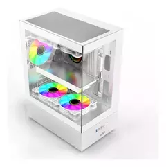 GABINETE SENTEY 6100-SF WHITE H10 VIDRIO TEMPLADO - Computación DS Haedo