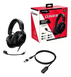 AURICULAR HYPERX CLOUD III NEGRO - Computación DS Haedo
