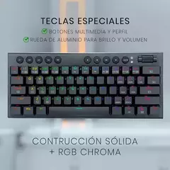 Imagen de TECLADO REDRAGON HORUS MINI K632 PRO RGB WIRELESS