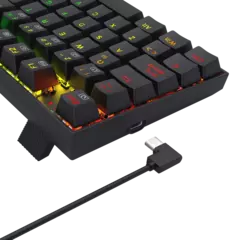 TECLADO REDRAGON K669 ZIGGS RGB SP BLACK RED