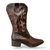 BOTA TEXAS CAFE EM COURO