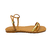 RASTEIRA BRUNELY CARAMELO/ OURO - comprar online