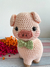 Porquinho Bebê de Crochê - Ateliê Patywork