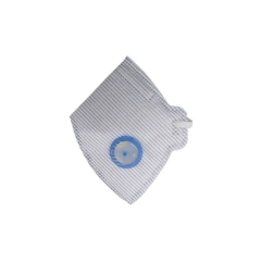 RESPIRADOR PFF2 DESC. C/ VALV DOBRAVEL AIRSAFETY MASK CA38954 AZ/BR LISTRADA