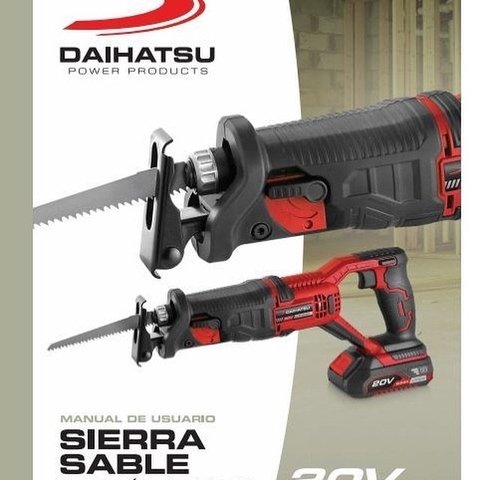 sierra sable inalambrica 20v con bateria/cargador