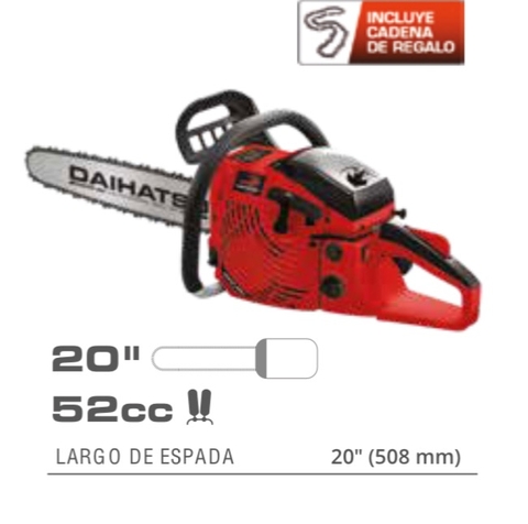 motosierra dahiatsu con cadena extra