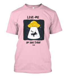 Imagem do Camiseta Leve-me ao seu líder - disco voador e gado - Linha Cores - Algodão