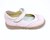 4135P GUILLERMINA picado corazón encimado ajustable con velcro (cuero rosa) en internet
