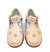 4132GN GUILLERMINA tira al frente con calado tres flores (cuero gold nude) - comprar online