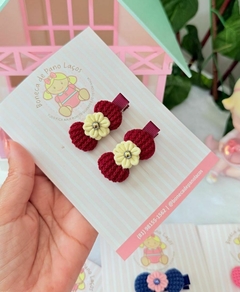 DUPLINHA COLEÇÃO FLORINHAS -5CM - Boneca de Pano Laços