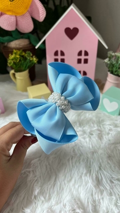 Tiara Laço Olívia Tam:G com pérolas - comprar online