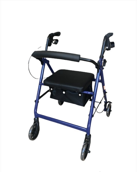 Andador con asiento, ruedas y freno RN Ledesma