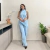 Conjunto Assimétrico Azul Bebê