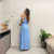 Vestido Longo Azul Bebê - comprar online