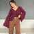 Blusa Bata Chiffon Marsalla - comprar online