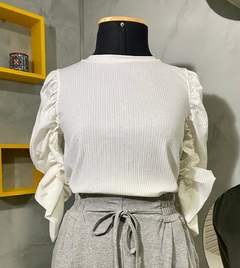 Blusa Manga Drapeada - comprar online