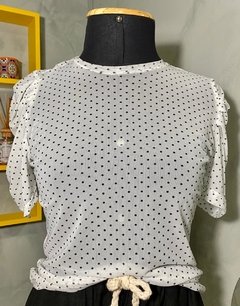 Blusa Tule Poá