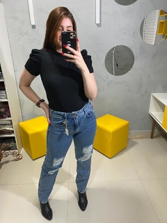 Calça Mom Destroyed