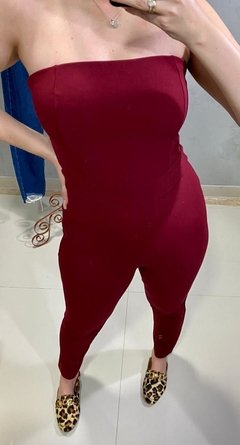 Macacão Bordô - comprar online