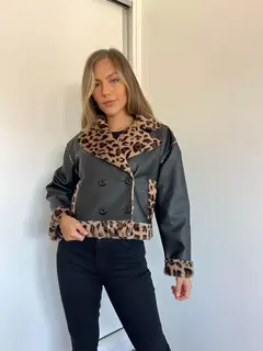 Tapado Ecocuero forrado Animal Print - EDDE STORE