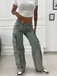 Jean Cargo Palm Tiro bajo