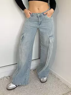 Jean cargo mountain bolsillos extra largos