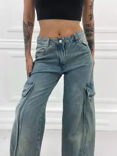 Jean cargo mountain bolsillos extra largos en internet